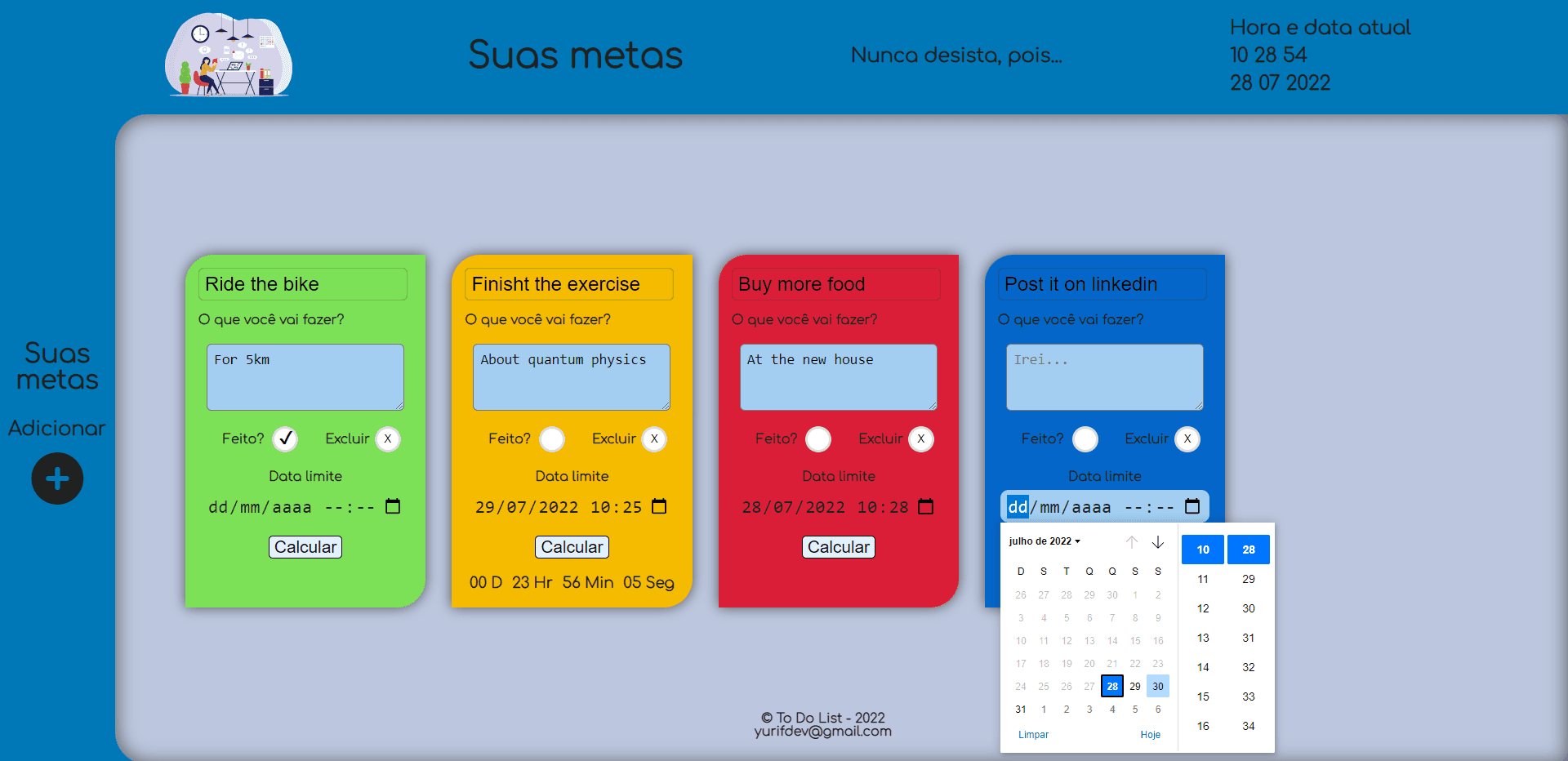 Imagem de exemplo de Projeto To Do List